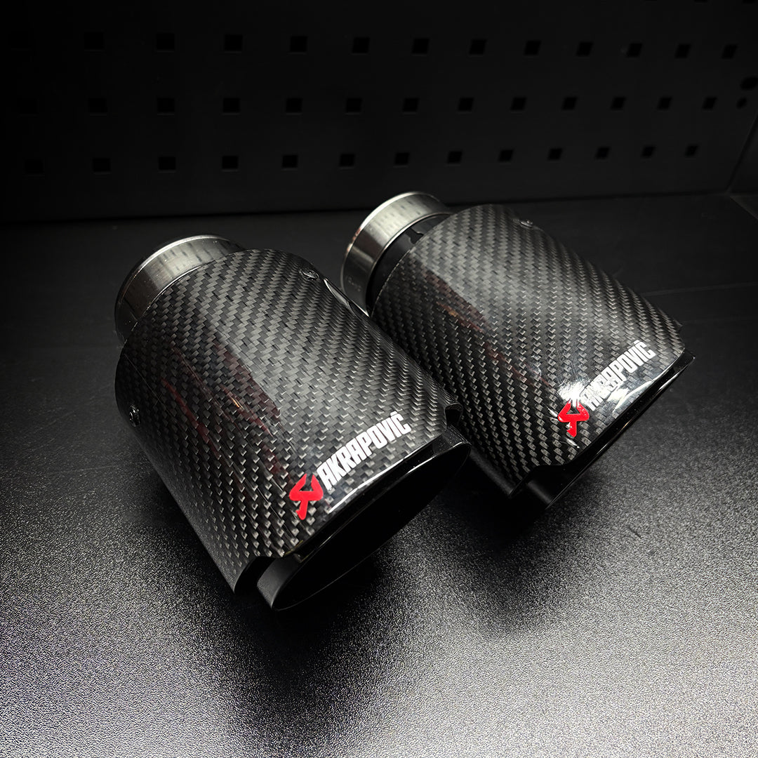 Akrapovic Carbon Fibre Exhaust Tips Pair