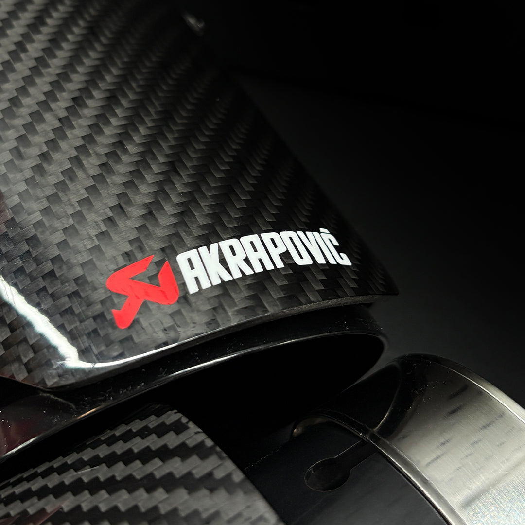 Akrapovic Carbon Fibre Exhaust Tips Pair