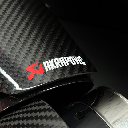 Akrapovic Carbon Fibre Exhaust Tips Pair