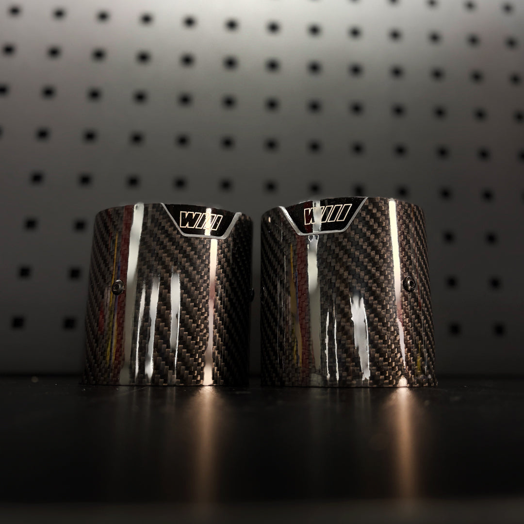 Carbon Fibre BMW Dual Exhaust Tips