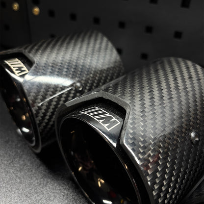 Carbon Fibre BMW Quad Exhaust Tips