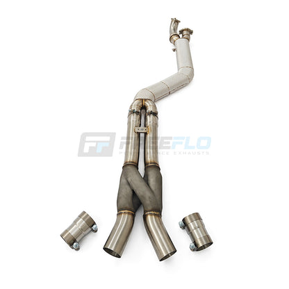 BMW X3M F97 S58 4" Hybrid Single Z-Pipe Mid Pipe Exhaust | FreeFlo AGR-X